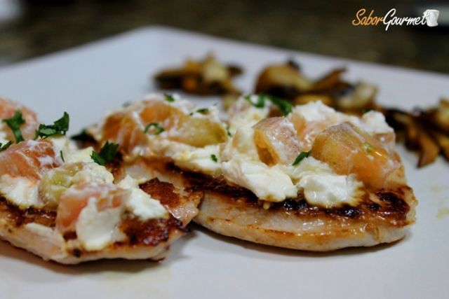 filetes de pechuga de pavo con queso